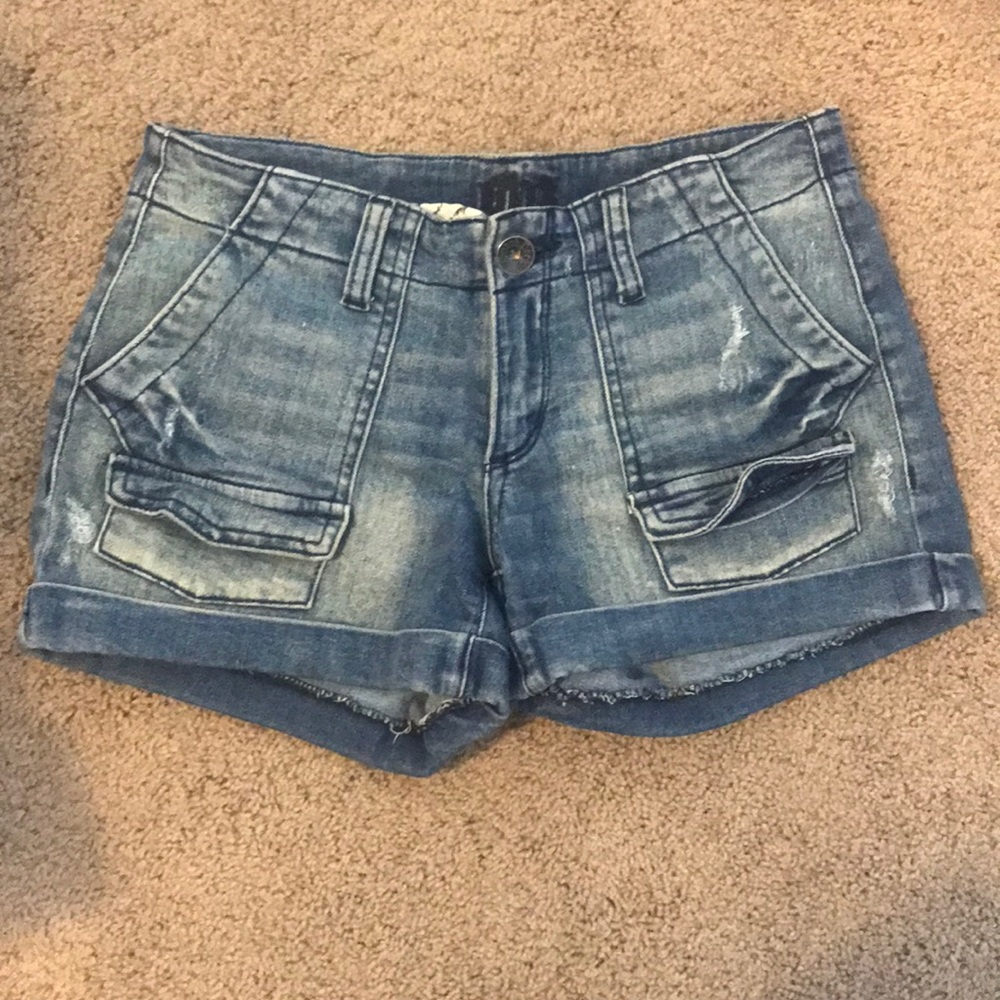 Denim shorts